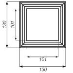 Крышка нижняя из ДПК Faynag Wood Венге 130х130 мм