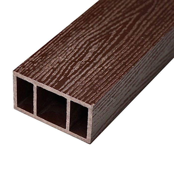 Перила нижние из ДПК Faynag Wood Шоколад 1500х95х50 мм