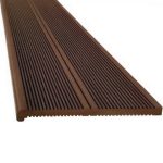 Ступень из ДПК полнотелая Wooden Deck Коричневая 4000х320х20 мм