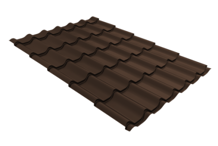 Профиль волновой Классик ("Classic") 0,45 Drap ST RAL 8017 шоколад
