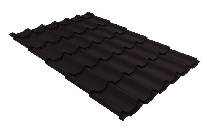Профиль волновой Классик ("Classic") 0,45 Drap ST RAL 9005 черный
