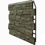 Фасадная панель FineBer Скол 3D Дымчатый 725х570 мм