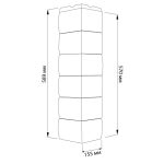 Угол наружный FineBer Скол 3D Асфальт 570х155х155 мм