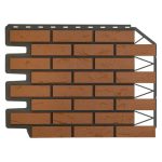 Фасадная панель FineBer Баварский Кирпич Терракотовый 665х570 мм