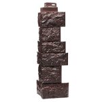Угол наружный FineBer Камень дикий Коричневый 439х143х143 мм