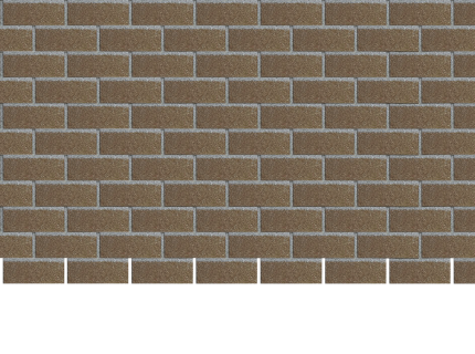 Фасадная битумная плитка Docke STANDARD/ BRICK, 2.6 кв.м Бежевый