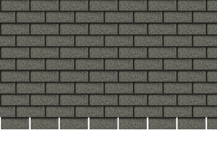 Фасадная битумная плитка Docke STANDARD/ BRICK, 2.6 кв.м Серый