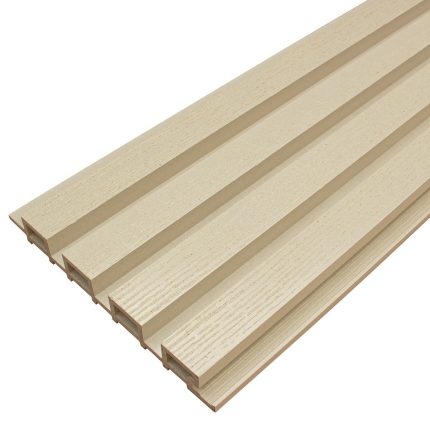 Фасадная доска из ДПК Faynag Wood Рейка Слоновая Кость 3000х222х26 мм
