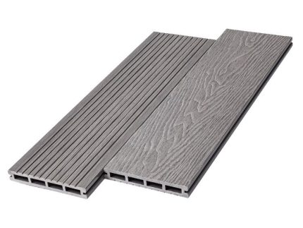 Террасная доска пустотелая Deckart Praktik New 150х24х3000мм Серый Террасная доска пустотелая Deckart Praktik New 150х24х3000мм Серый