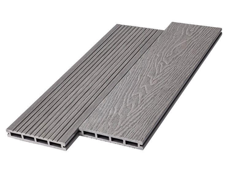 Террасная доска пустотелая Deckart Praktik New 150х24х3000мм Серый Террасная доска пустотелая Deckart Praktik New 150х24х3000мм Серый