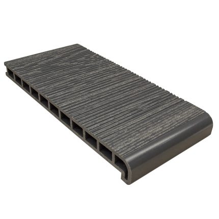 Ступень из ДПК пустотелая Faynag Wood Мокрый асфальт 4000х320х24 мм