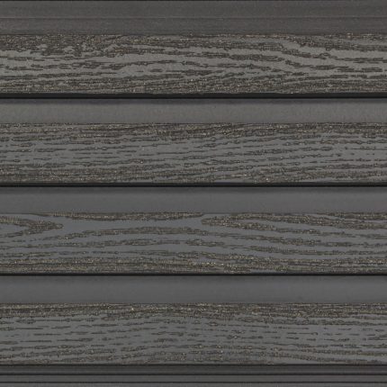 Фасадная доска из ДПК Faynag Wood Рейка Мокрый асфальт 3000х222х26 мм