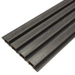 Фасадная доска из ДПК Faynag Wood Рейка Мокрый асфальт 3000х222х26 мм