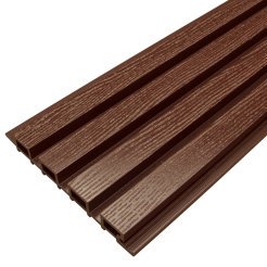 Фасадная доска из ДПК Faynag Wood Рейка Шоколад 3000х222х26 мм