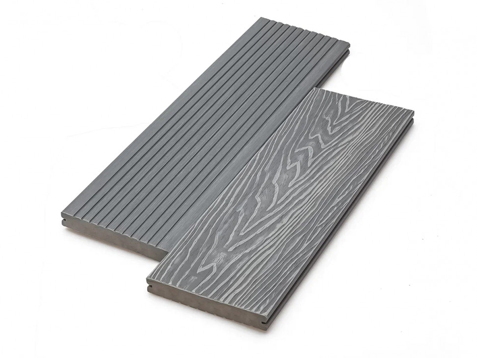 Террасная доска полнотелая Deckart Monolit 150х20х3000мм Серая Террасная доска полнотелая Deckart Monolit 150х20х3000мм Серая