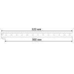 Ступень из ДПК пустотелая Faynag Zebra Кварц 4000х320х24 мм