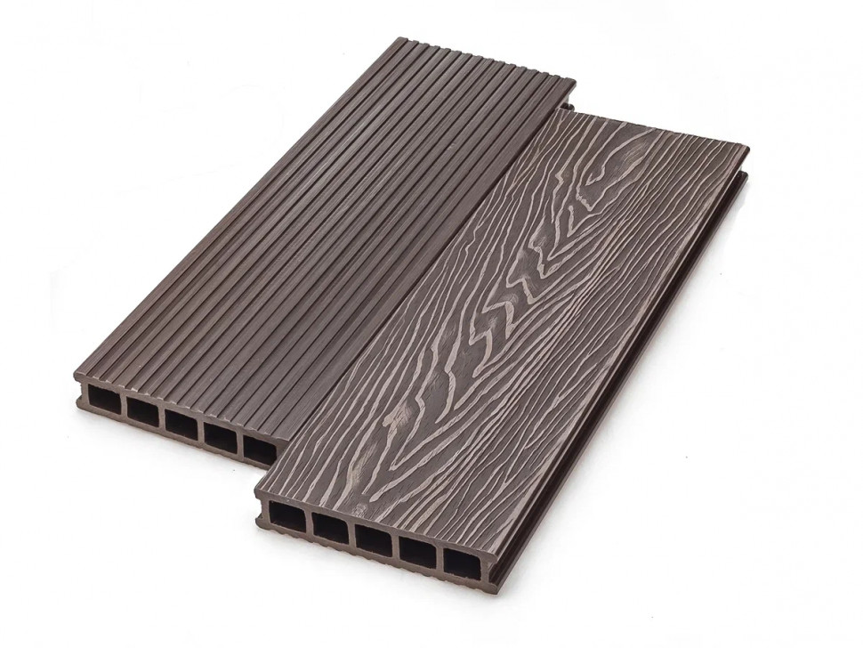 Террасная доска пустотелая Deckart Magnum Pro 165х32х3000мм Венге Террасная доска пустотелая Deckart Magnum Pro 165х32х3000мм Венге