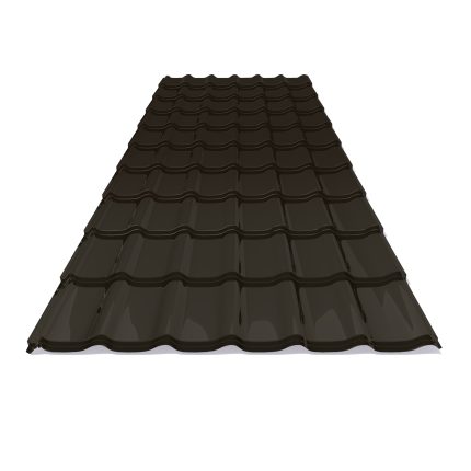 Профиль волновой "Монтеррей" TAKU Лист 1.18 (1.10) PE полиэстер RR32 темно коричневый 0.4